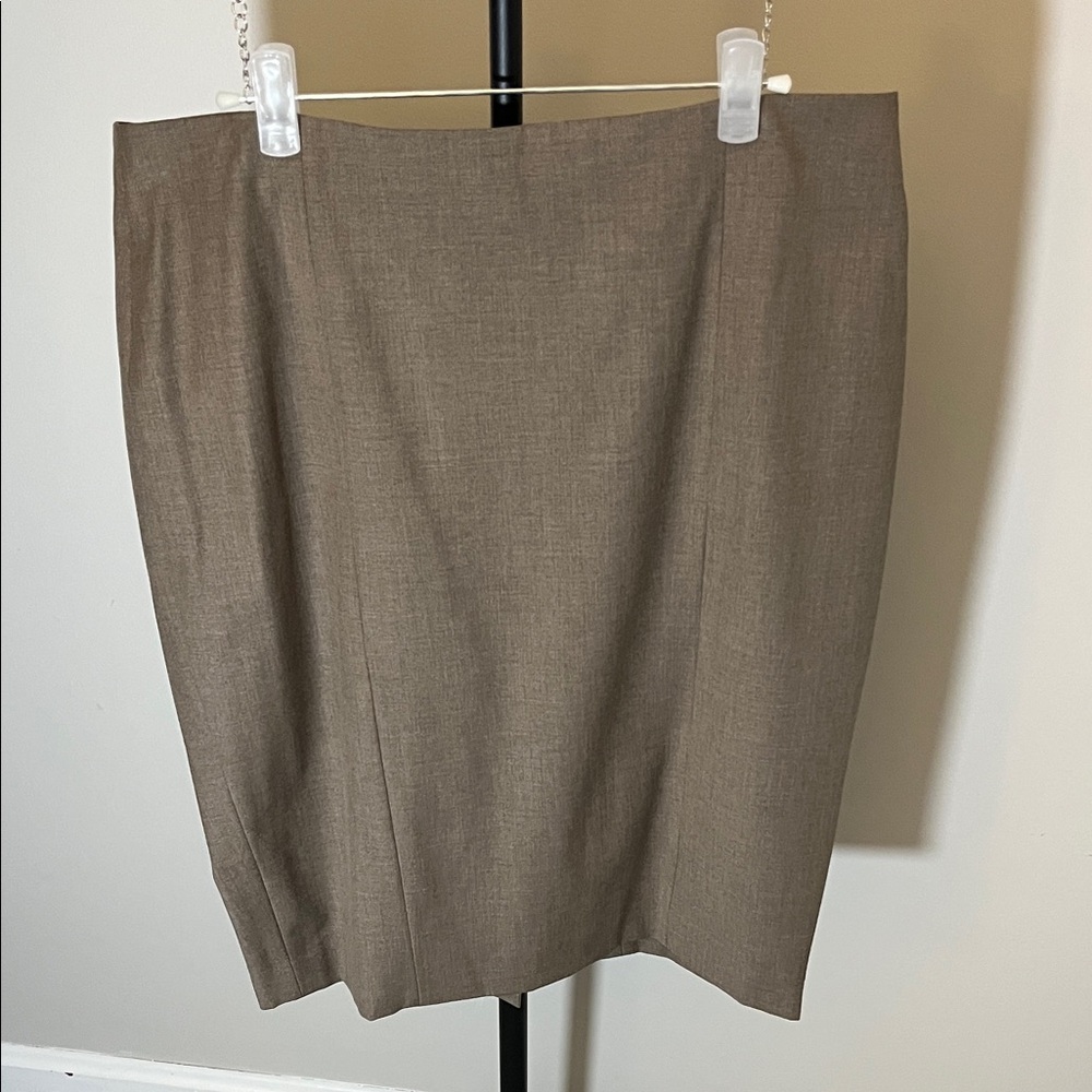 Ann Taylor Tan Pencil Skirt